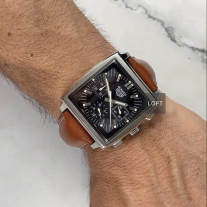 TAG Heuer Monaco Automatic Chronograph Black Dial 38 mm