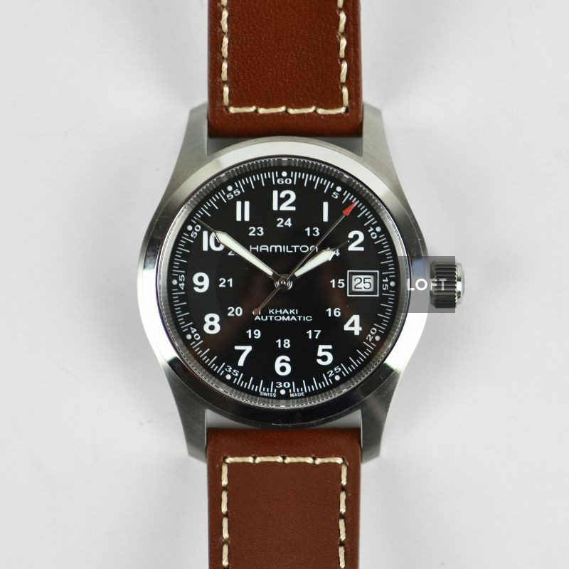 Hamilton Khaki Field Automatic Date Black Dial 38 mm