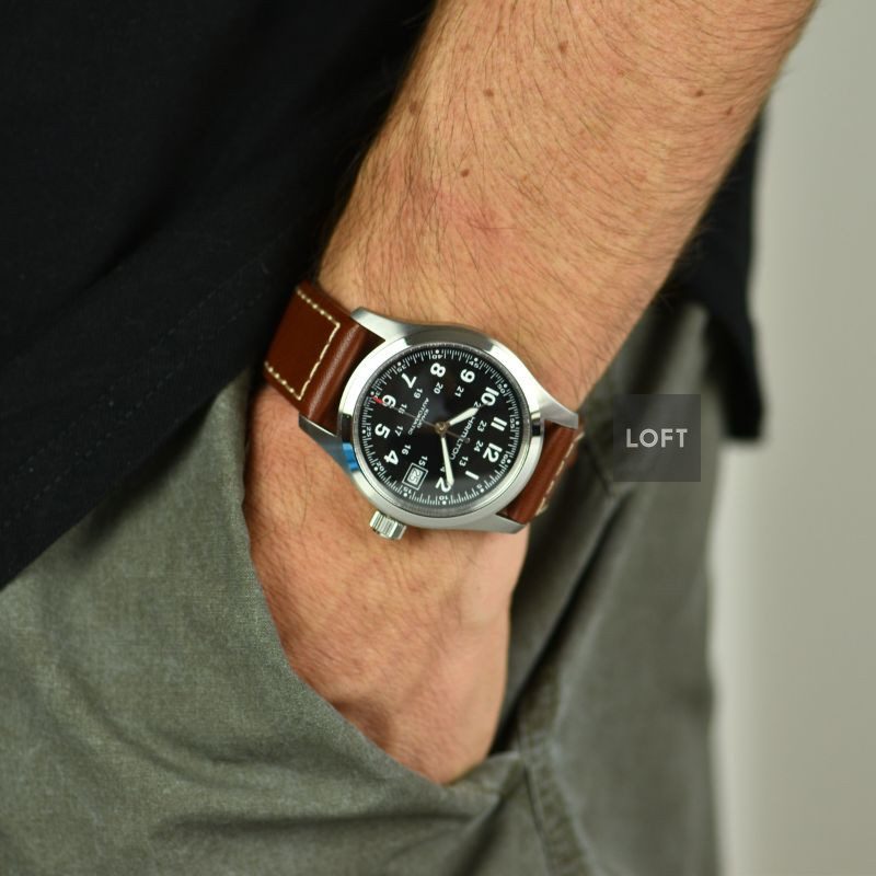 Hamilton Khaki Field Automatic Date Black Dial 38 mm