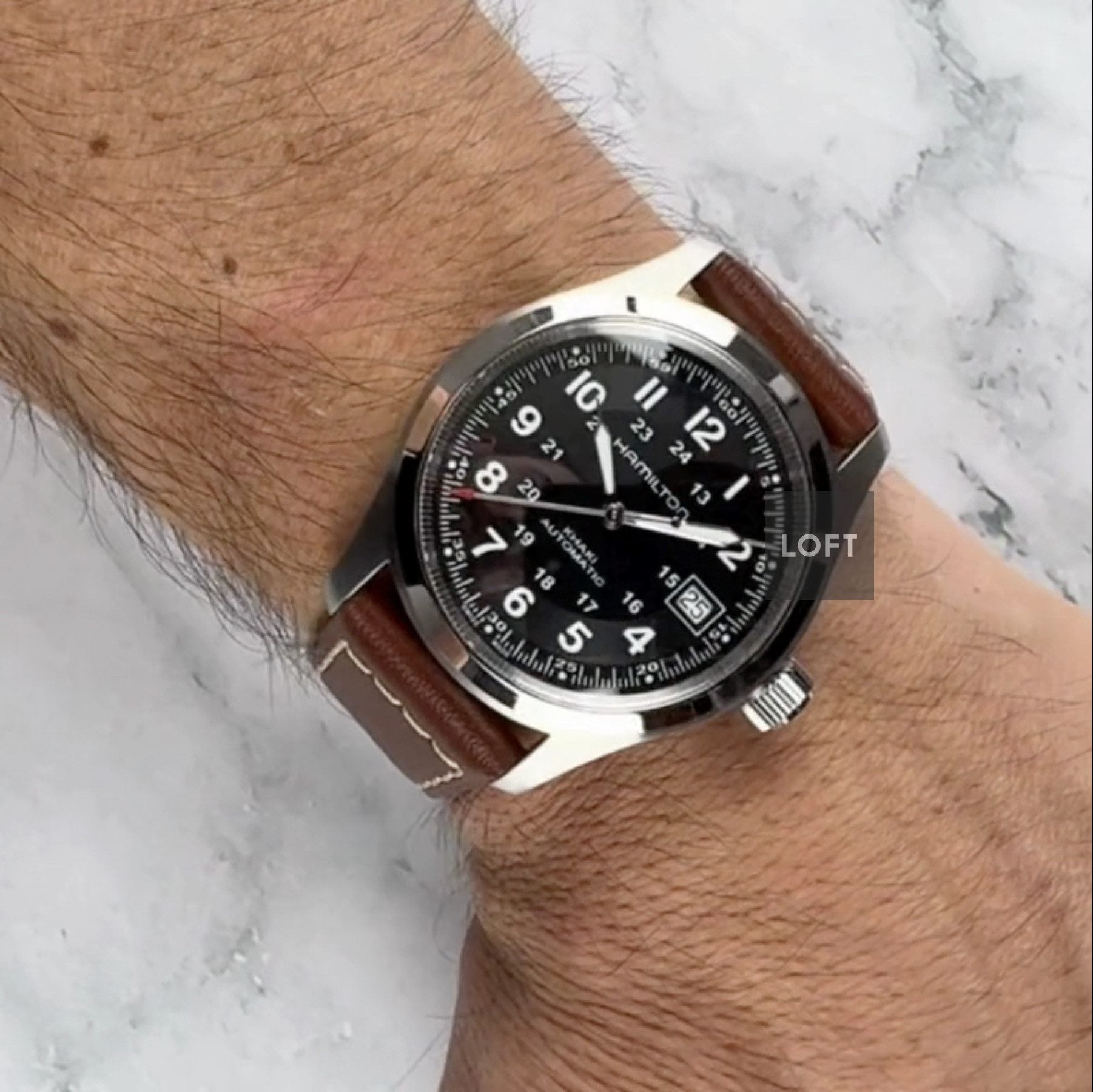 Hamilton Khaki Field Automatic Date Black Dial 38 mm
