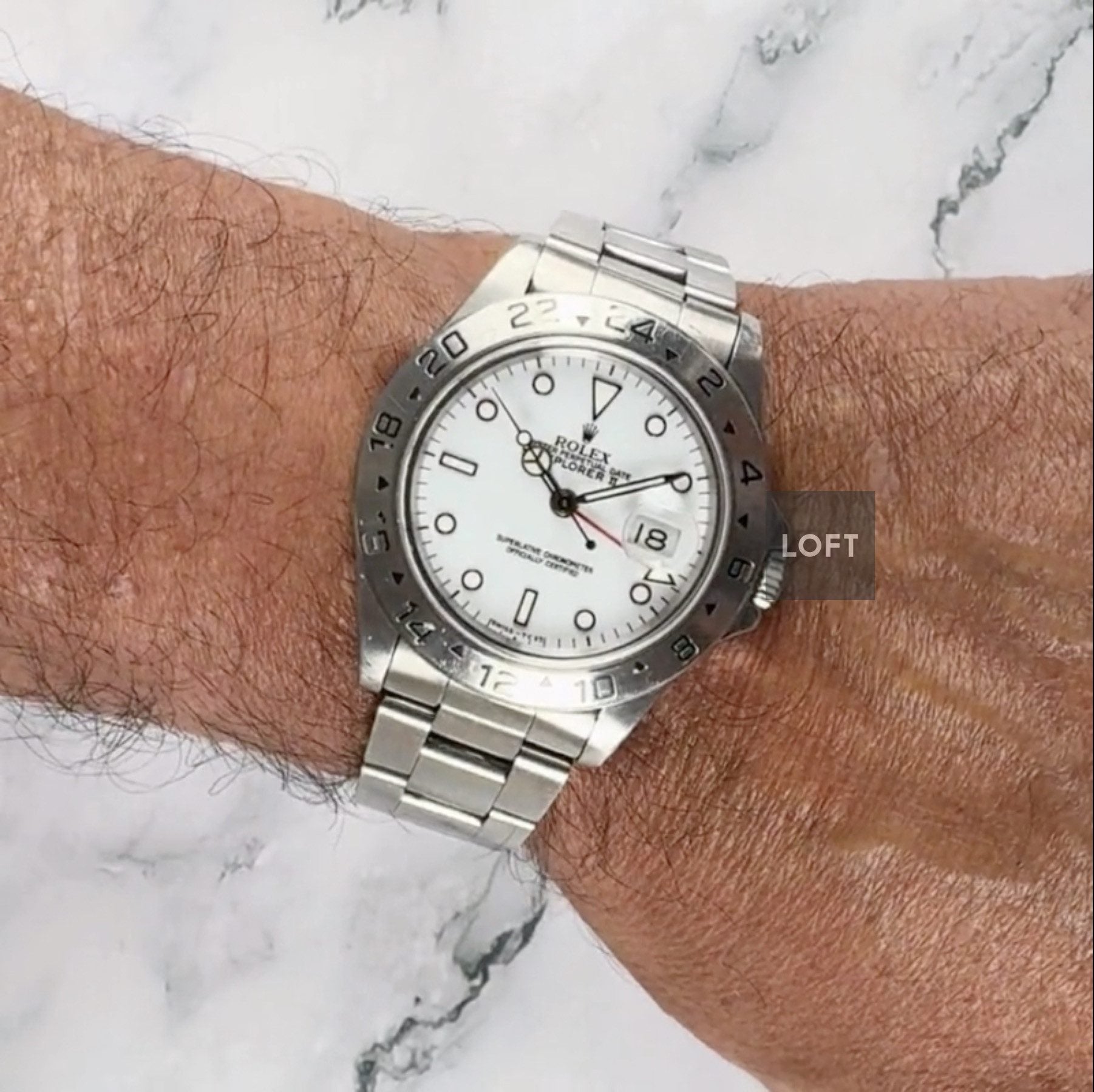 Rolex Explorer II 16570 GMT Polar Dial 40 mm