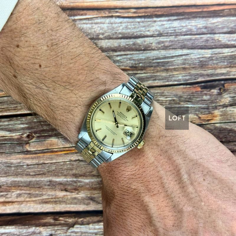 Rolex Datejust 1601 Acero y Oro amarillo Bisel estriado 36 mm