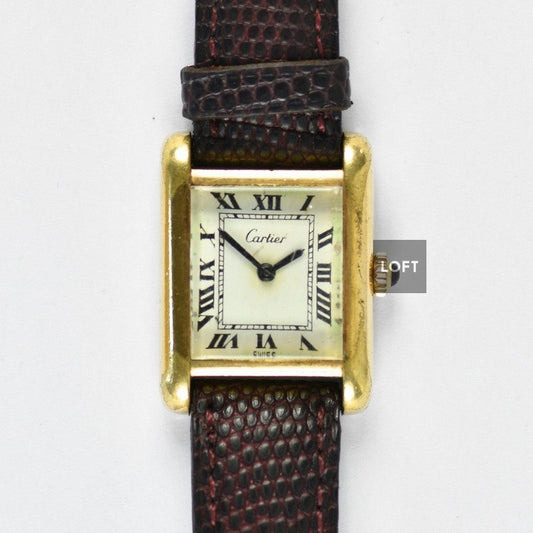 Cartier Tank Vermeil Cal. 2412 Gold Plated 21 mm