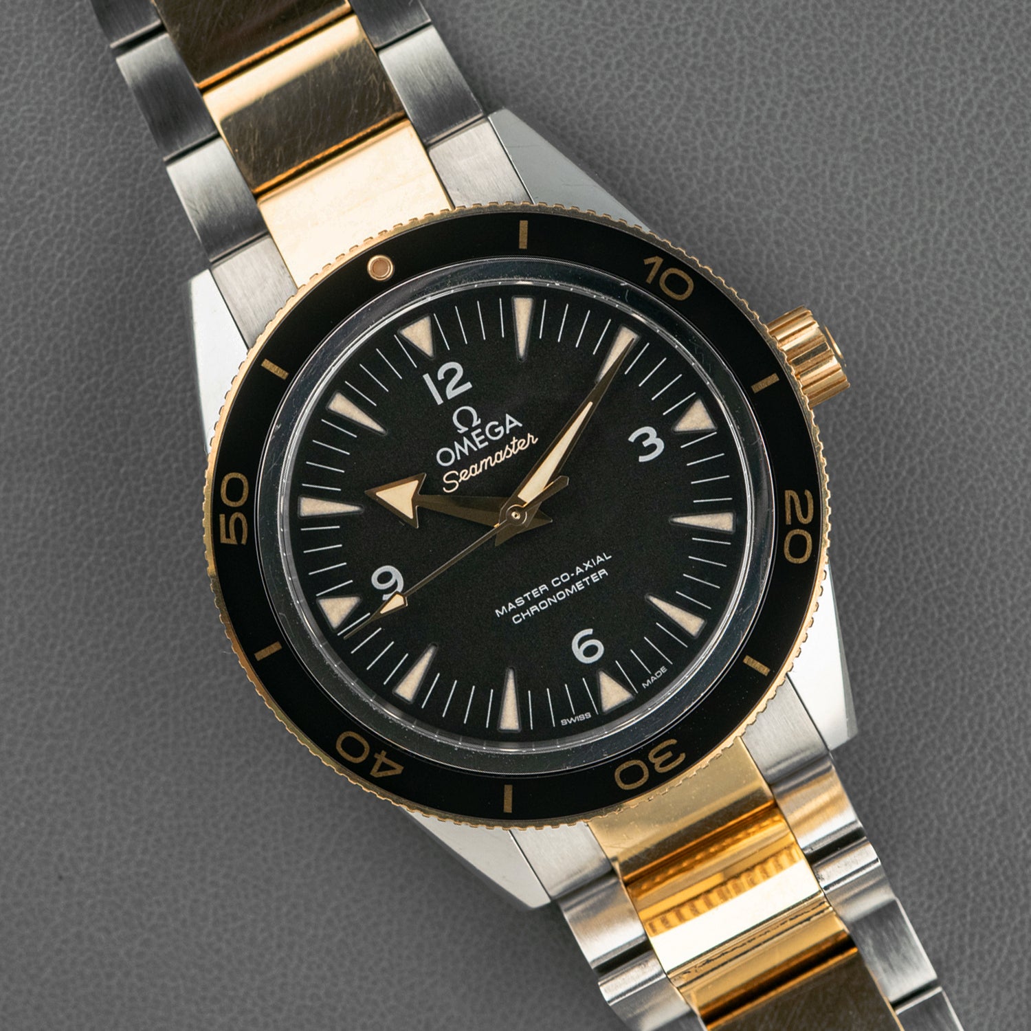 Omega Seamaster 300 Yellow Gold/Steel Black Dial 41 mm – LOFT