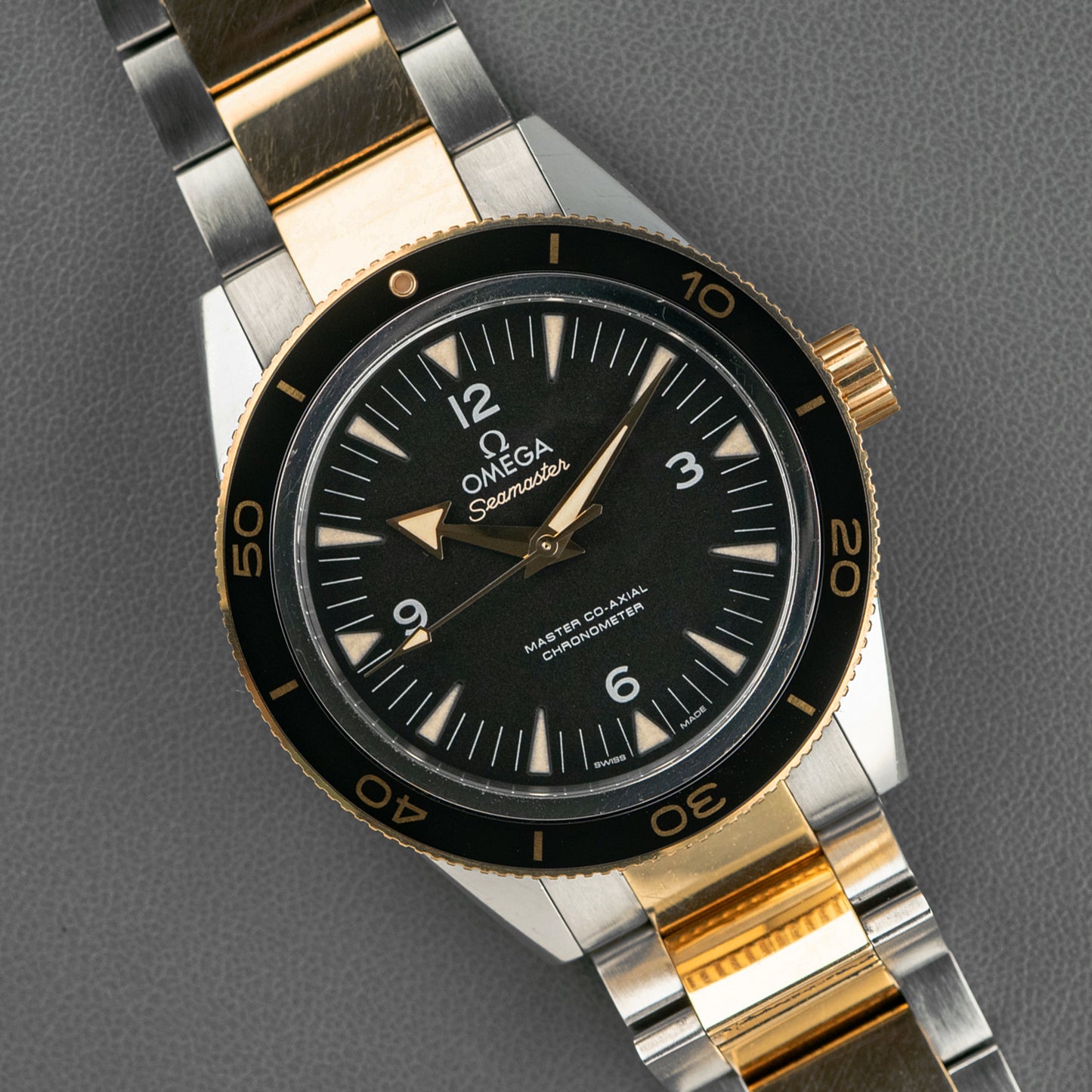 Omega Seamaster 300 Yellow Gold/Steel Black Dial 41 mm