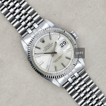 Rolex Datejust 1601 Acero y Oro blanco Bisel estriado 36 mm