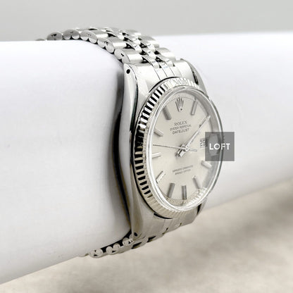 Rolex Datejust 1601 Acero y Oro blanco Bisel estriado 36 mm