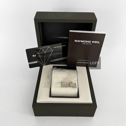 Raymond Weil Toccata Two-tone Diamonds Mother-of-pearl Dial 29 mm