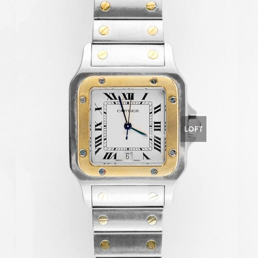 Cartier Santos Galbée Steel/Yellow Gold White Dial 29 mm