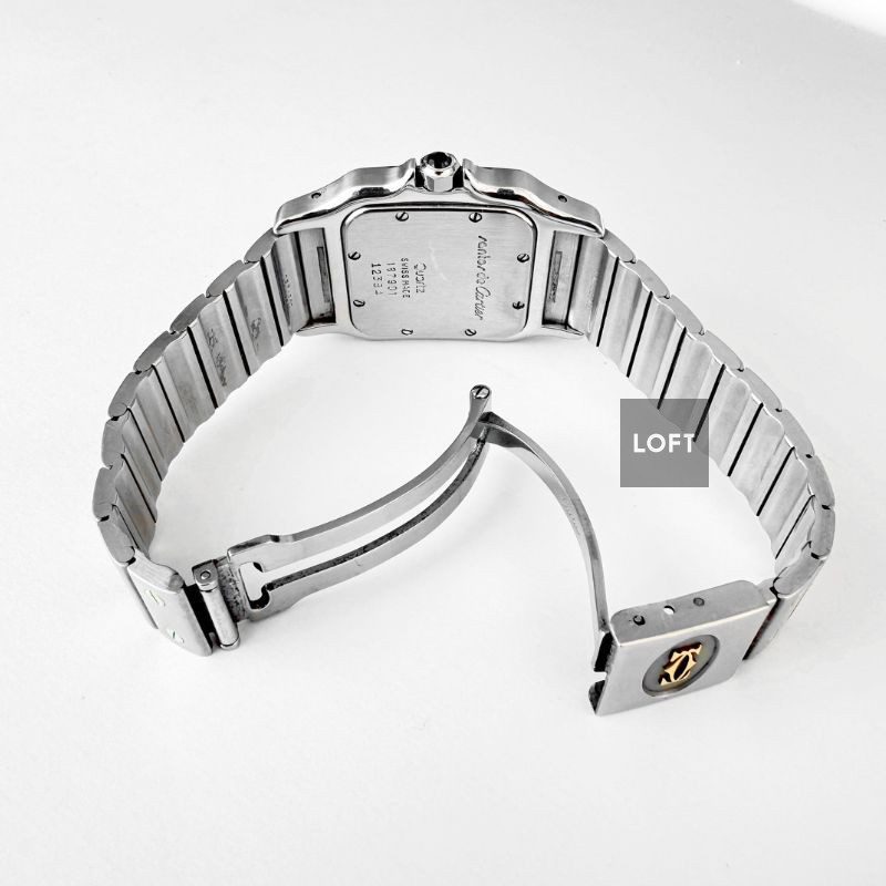 Cartier Santos Galbée Steel/Yellow Gold White Dial 29 mm
