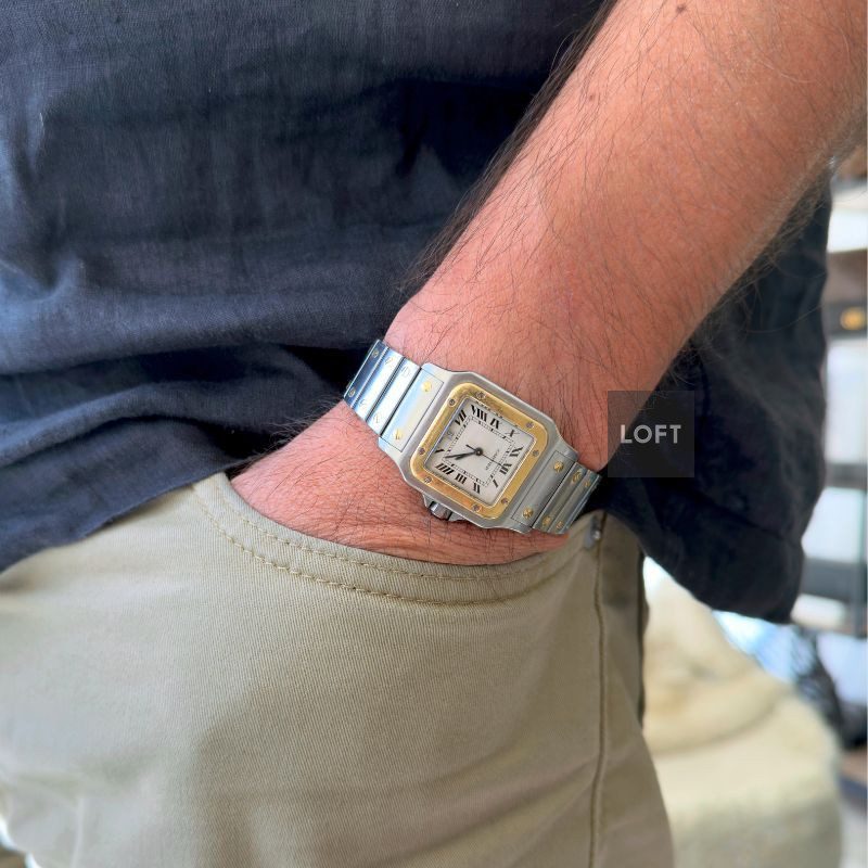 Cartier Santos Galbée Steel/Yellow Gold White Dial 29 mm