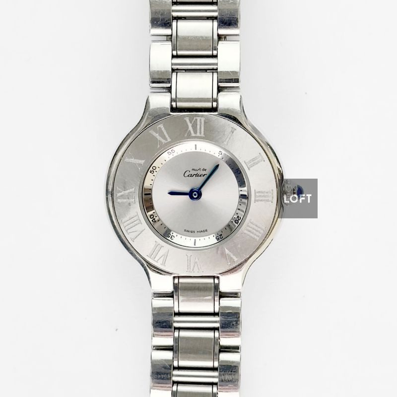 Cartier 21 Must de Cartier Steel Ladies 28 mm