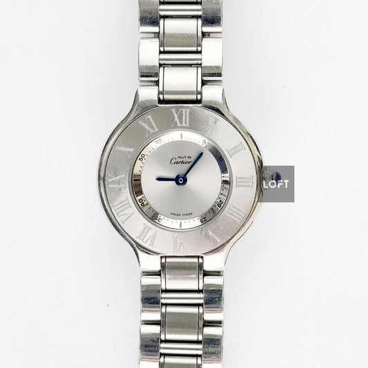 Cartier 21 Must de Cartier Steel Ladies 28 mm