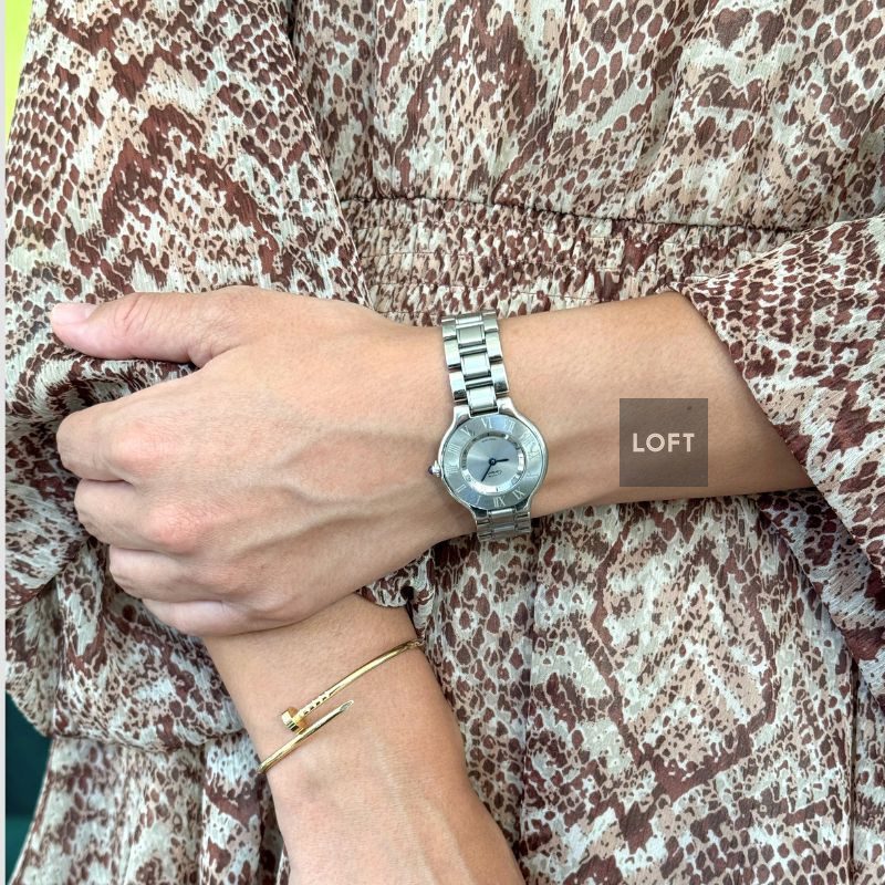 Cartier 21 Must de Cartier Steel Ladies 28 mm
