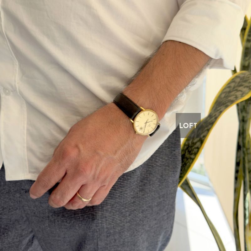 Omega Vintage 196.0295 Quartz Yellow Gold 34 mm