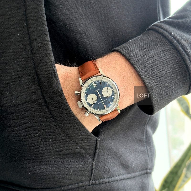 Hamilton Intra-Matic Auto Chrono Blue Dial Panda 40 mm