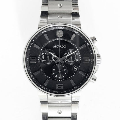 Movado SE Pilot Quartz Chronograph Black Dial 42 mm