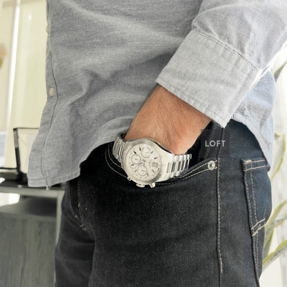 Longines GrandeVitesse Automatic Chronograph Silver 42 mm