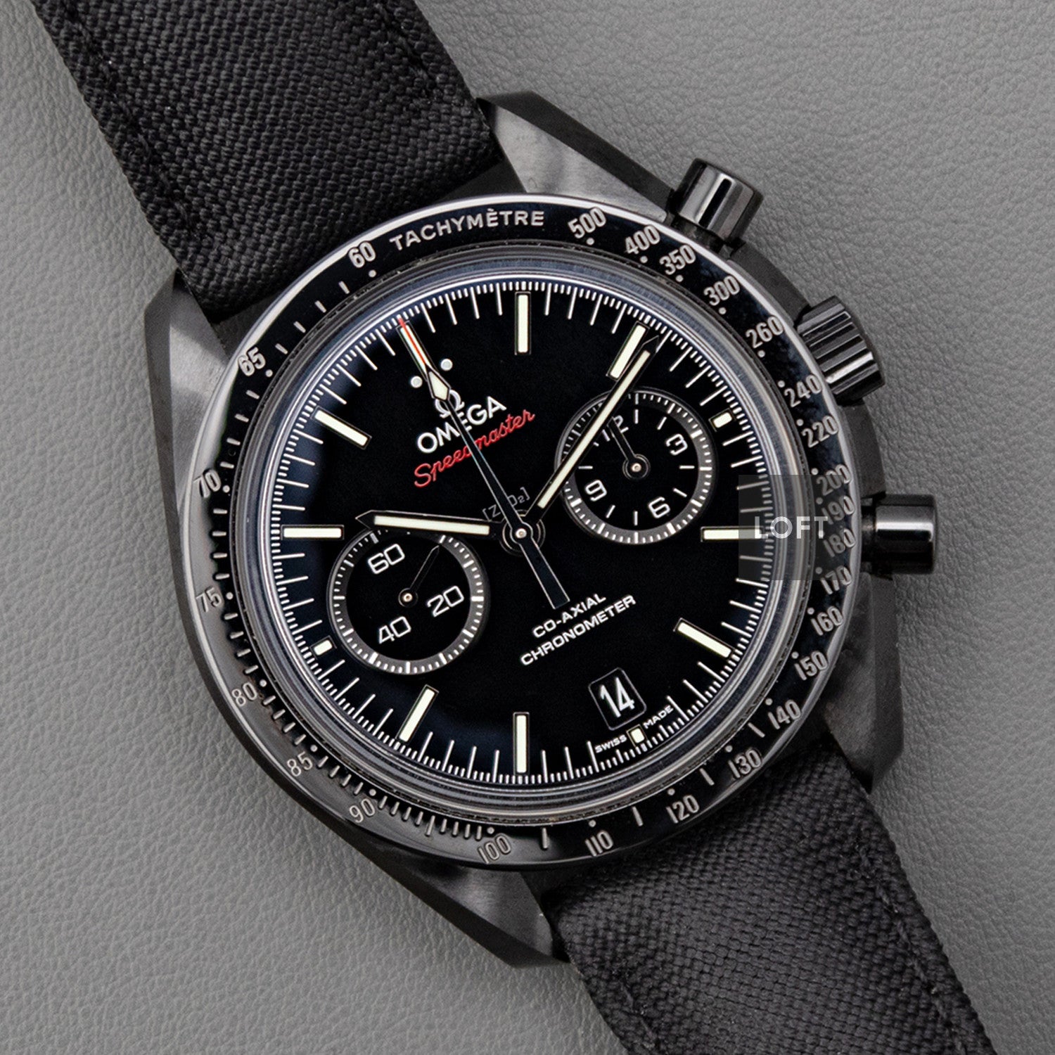 OMEGA Speedmaster 自動巻き ブラック Omega Speedmaster Dark Side of the Moon 44.25mm – LOFT
