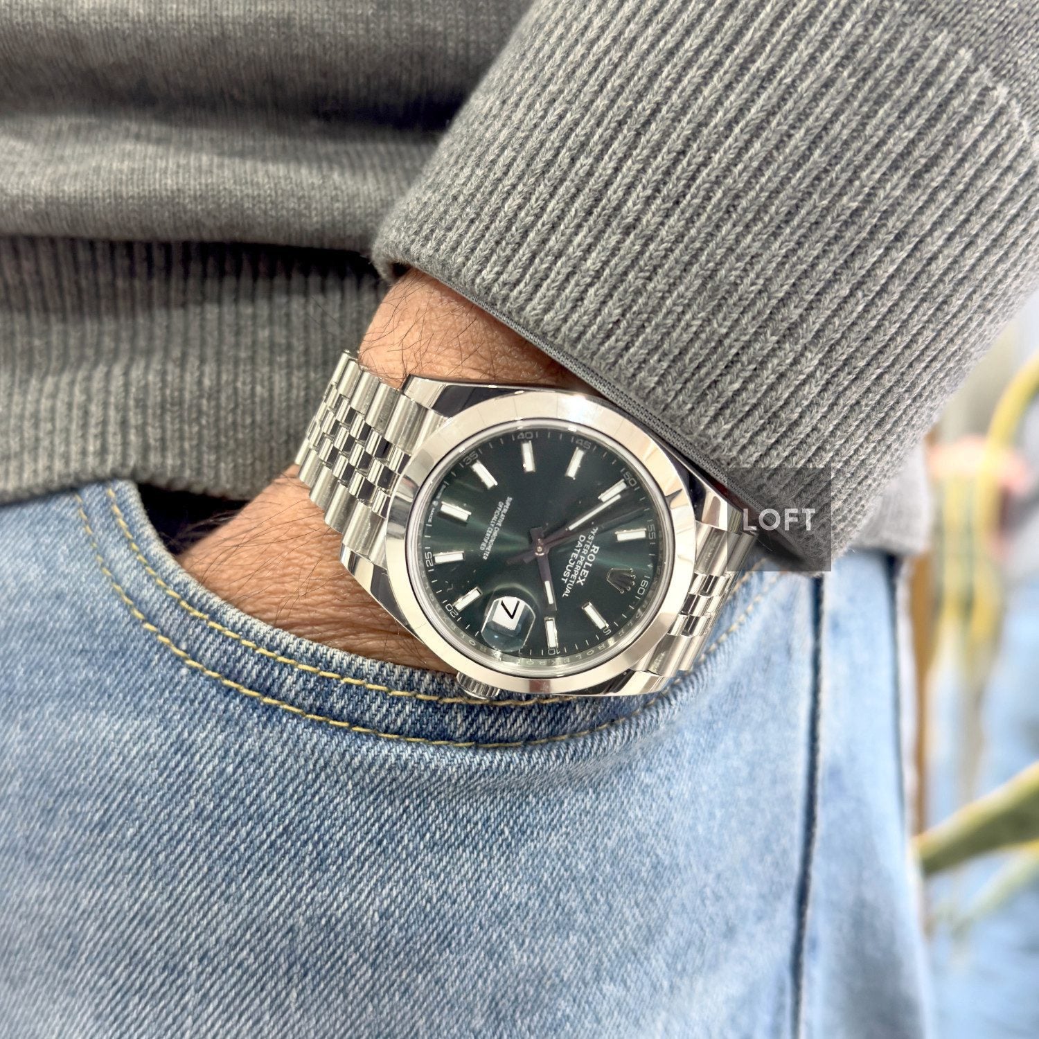 Rolex Datejust 41 Oystersteel Jubilee Mint Green Dial