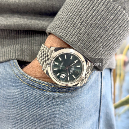Rolex Datejust 41 Oystersteel Jubilee Mint Green Dial
