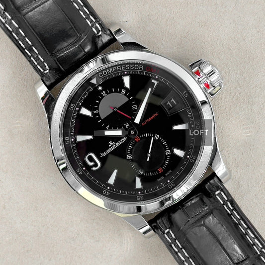 Jaeger-LeCoultre Master Compressor GMT Black Dial Automatic 41,5 mm