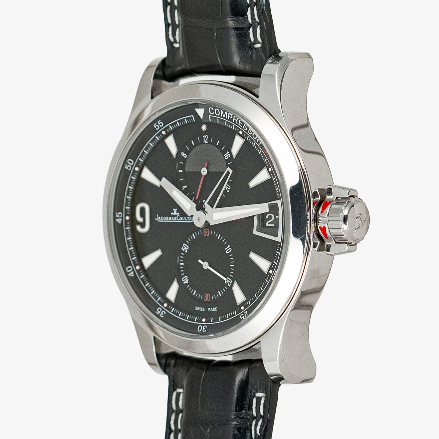 Jaeger-LeCoultre Master Compressor GMT Black Dial Automatic 41.5 mm