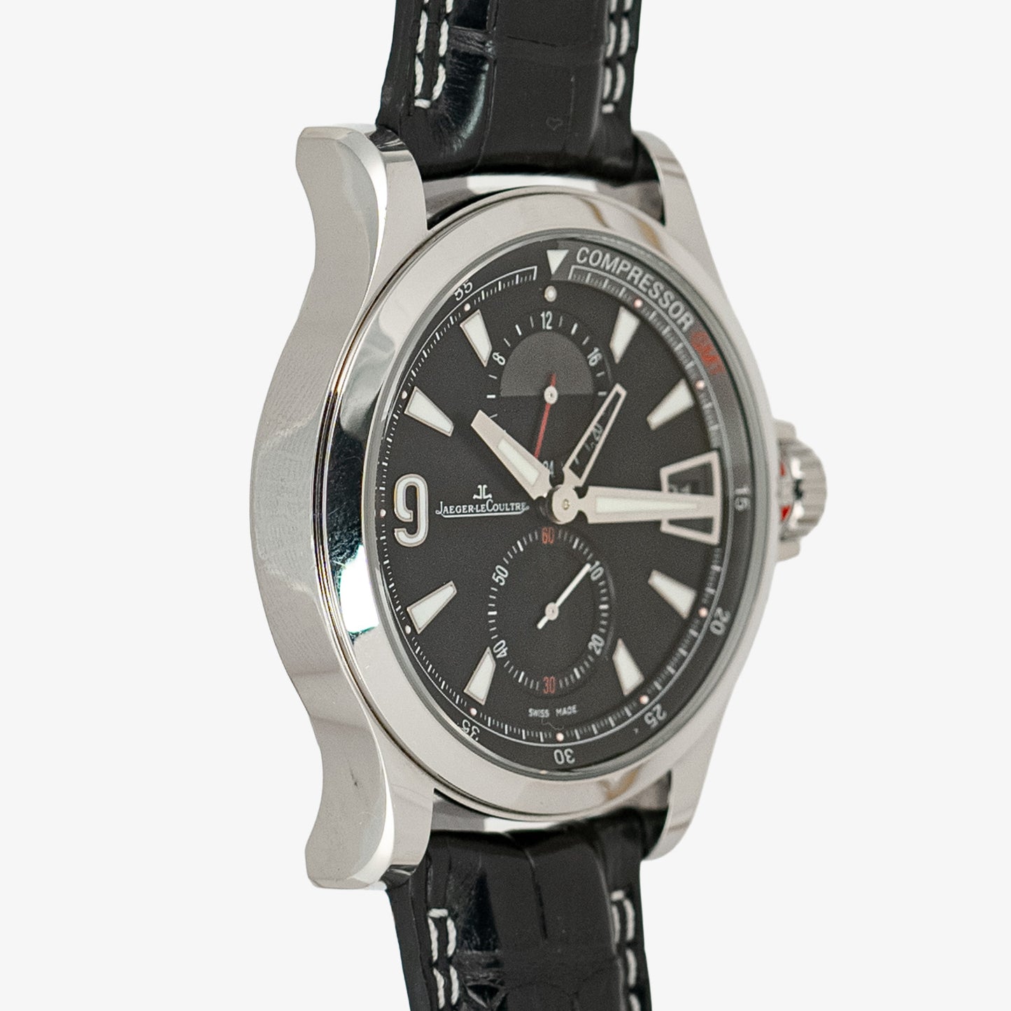 Jaeger-LeCoultre Master Compressor GMT Black Dial Automatic 41.5 mm