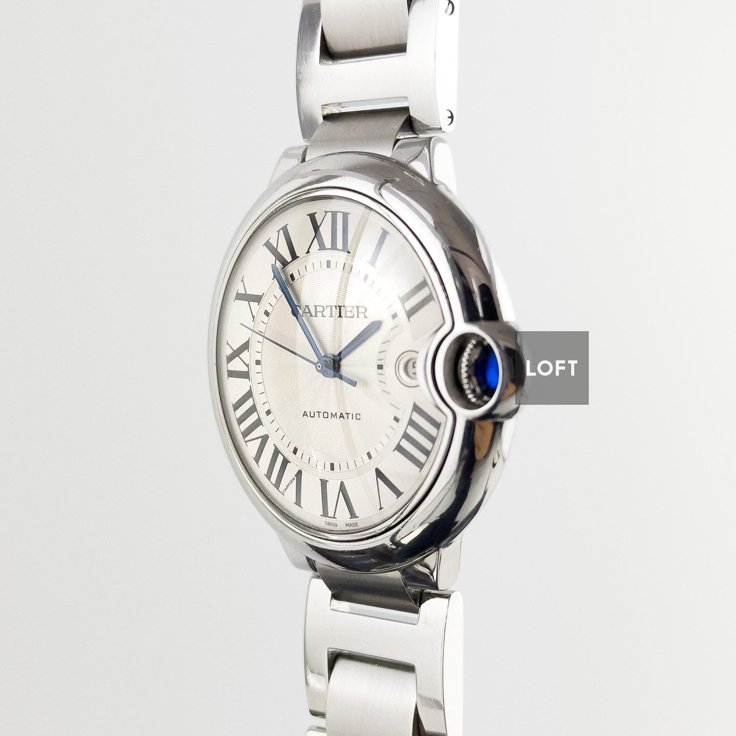 Cartier Ballon Bleu Automatic Silver Opaline Dial 42 mm