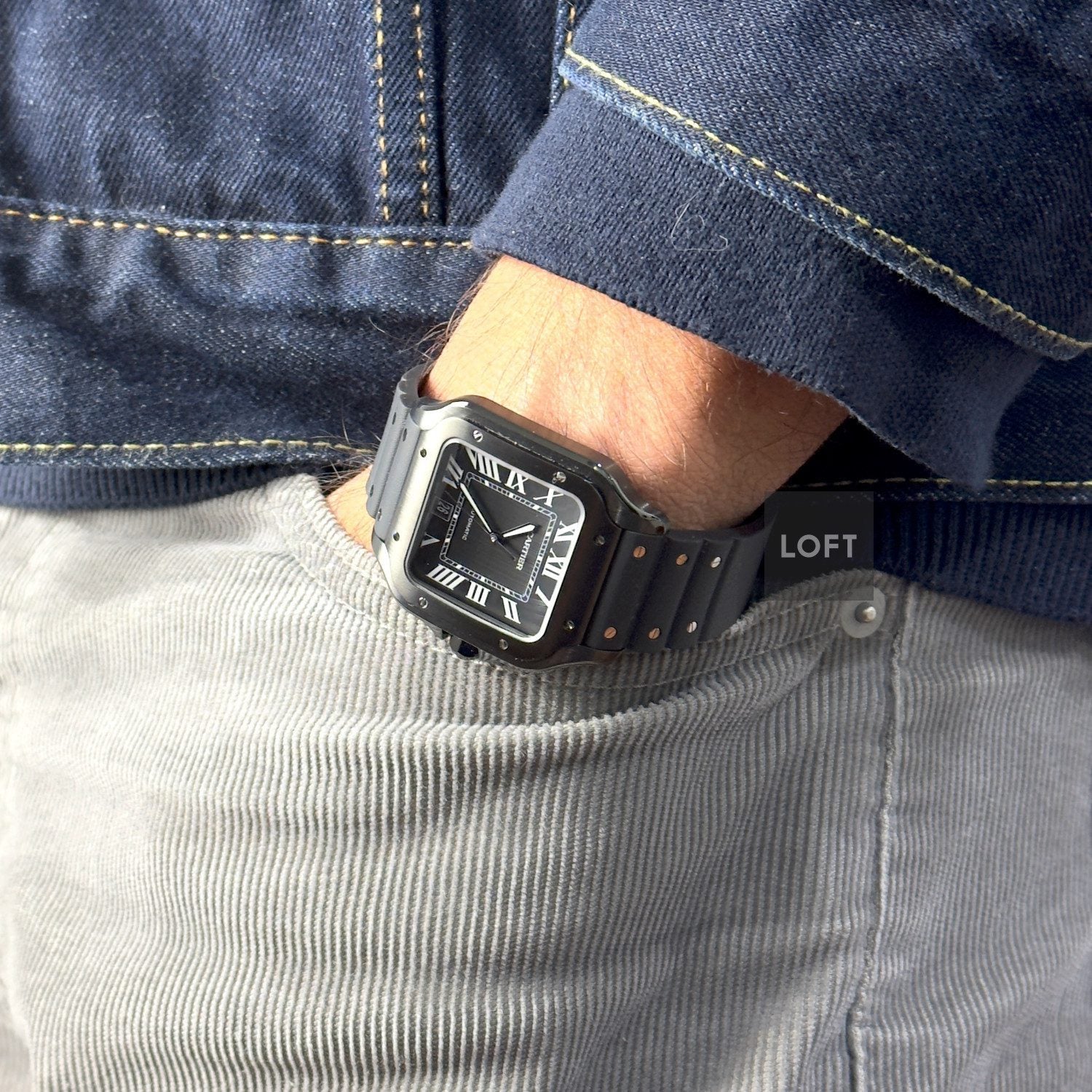 Cartier Santos de Cartier Large Automatic ADLC Black 39,8 mm