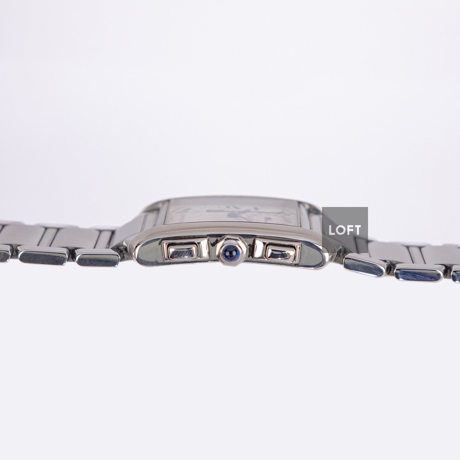 Cartier Tank Française Chronoflex White Dial Quartz 28 mm