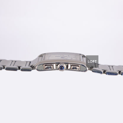 Cartier Tank Française Chronoflex White Dial Quartz 28 mm