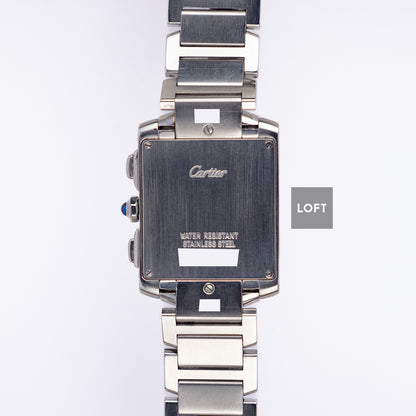 Cartier Tank Française Chronoflex White Dial Quartz 28 mm