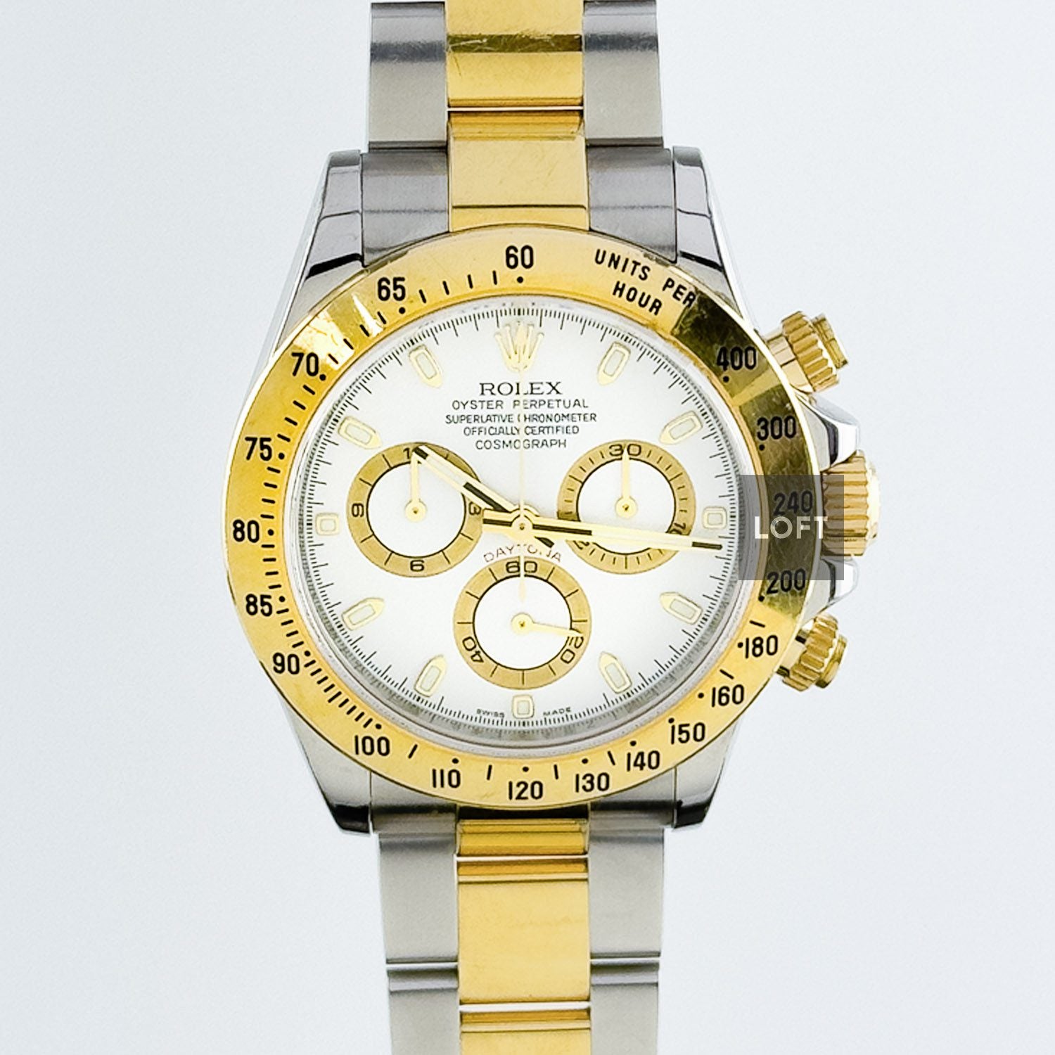 Rolex Cosmograph Daytona Rolesor White Dial 40 mm