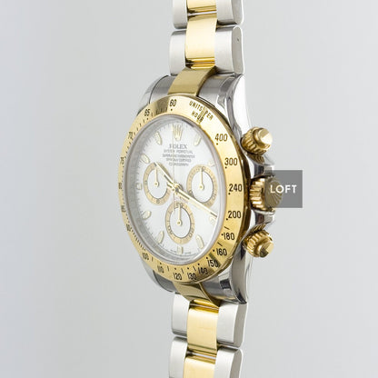 Rolex Cosmograph Daytona Rolesor White Dial 40 mm