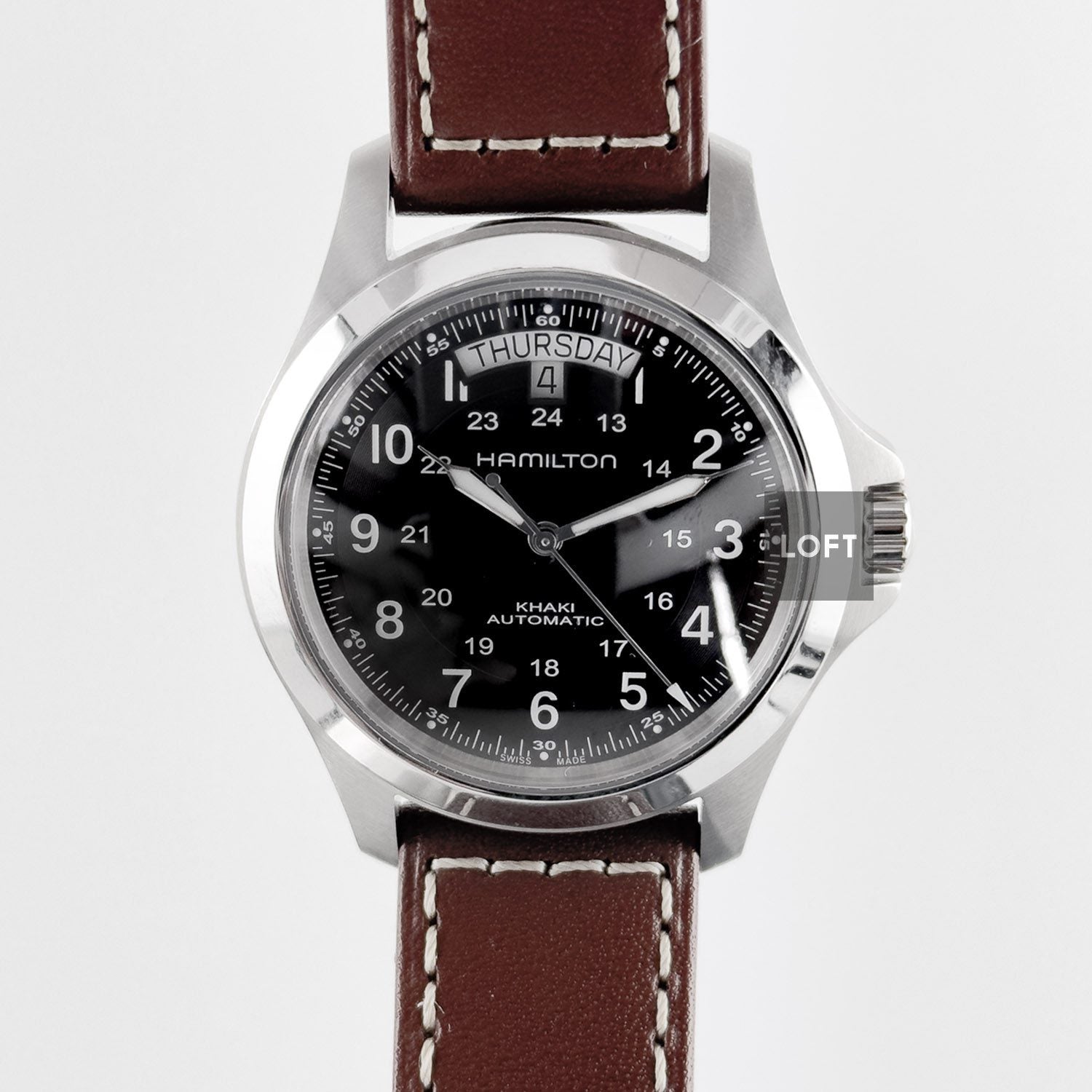 Hamilton Khaki Field King Auto Black Dial 40 mm – LOFT