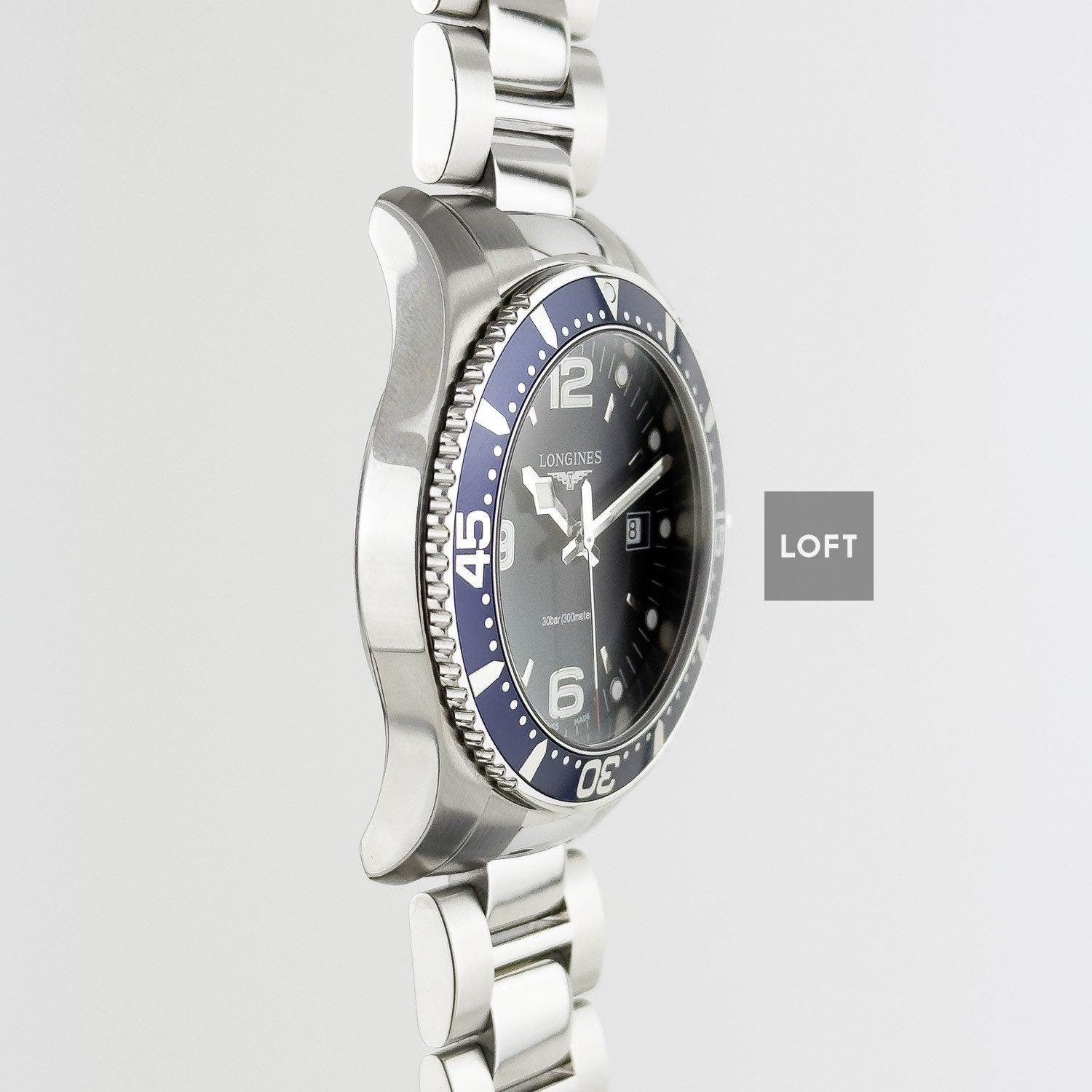 Longines HydroConquest Quartz Sunburst Blue Dial 41 mm