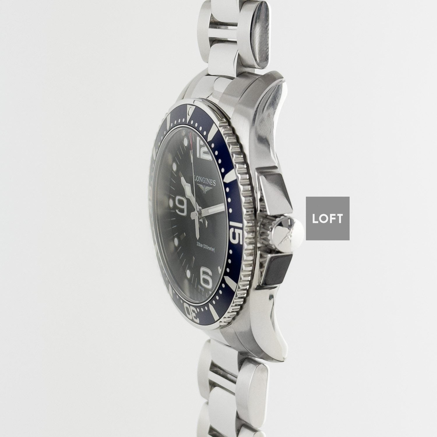 Longines HydroConquest Quartz Sunburst Blue Dial 41 mm