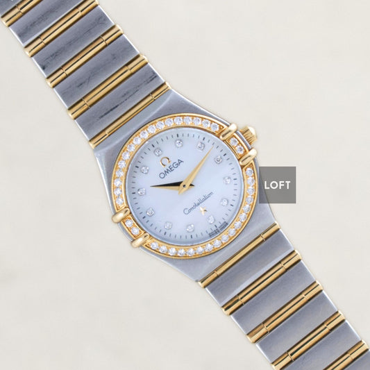 Omega Constellation Quartz Steel/Gold Full Bar 22,5 mm