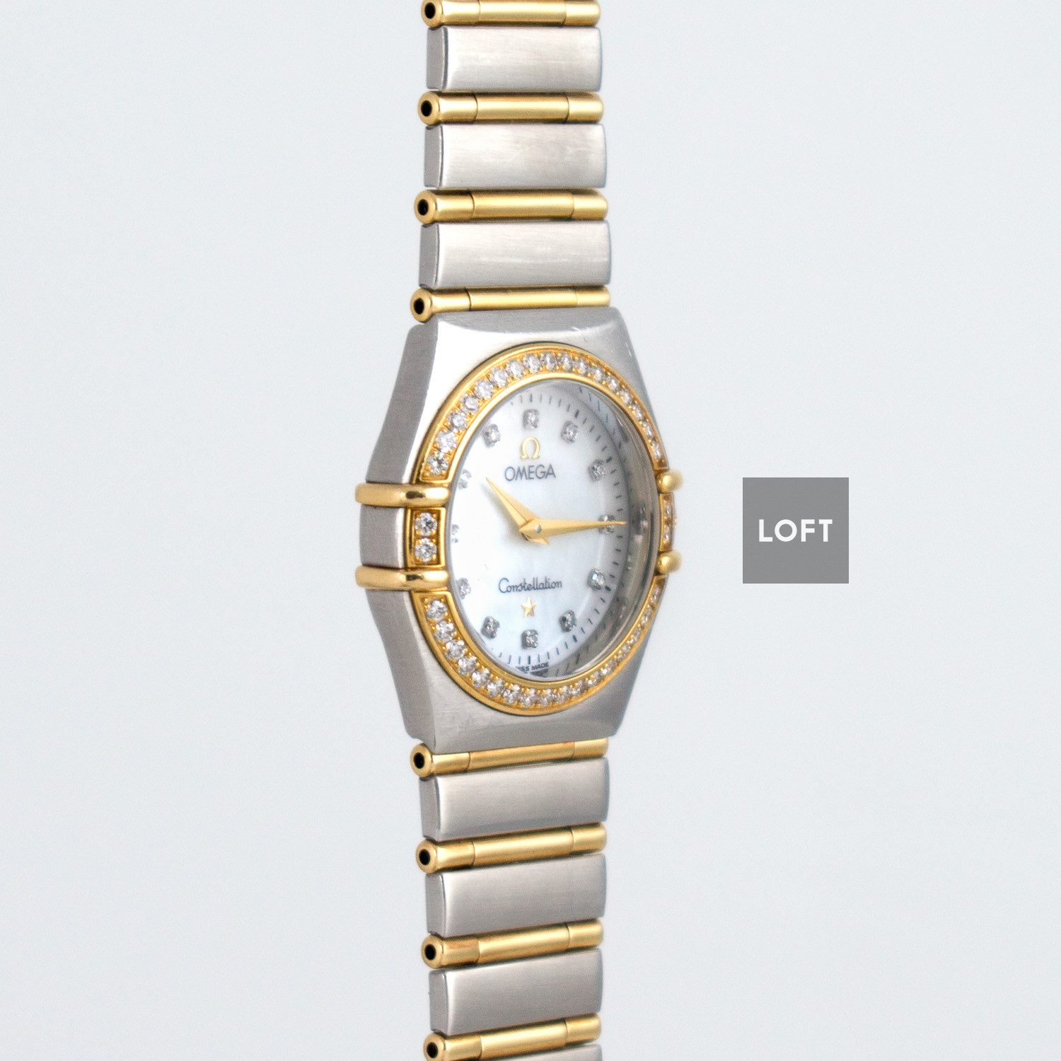 Omega Constellation Quartz Steel/Gold Full Bar 22,5 mm