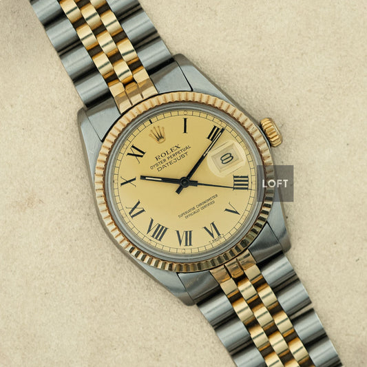 Rolex Datejust Ref. 16013 Two-Tone Buckley Dial 36 mm