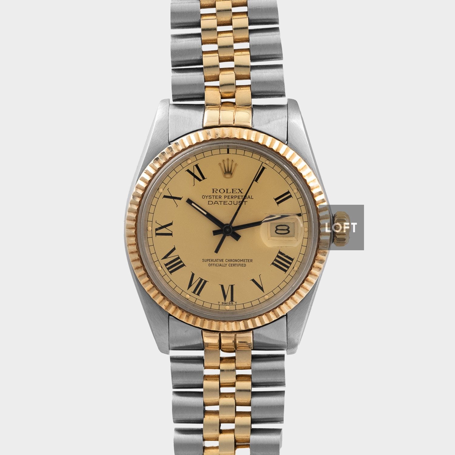 Rolex Datejust Ref. 16013 Two-Tone Buckley Dial 36 mm