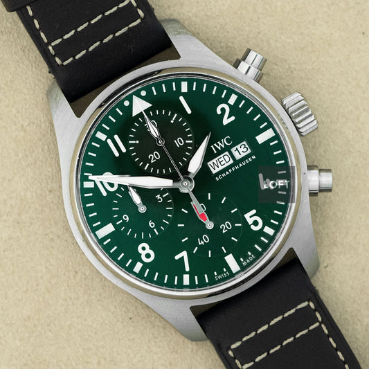IWC Pilot's Watch Chronograph Green Dial 41 mm