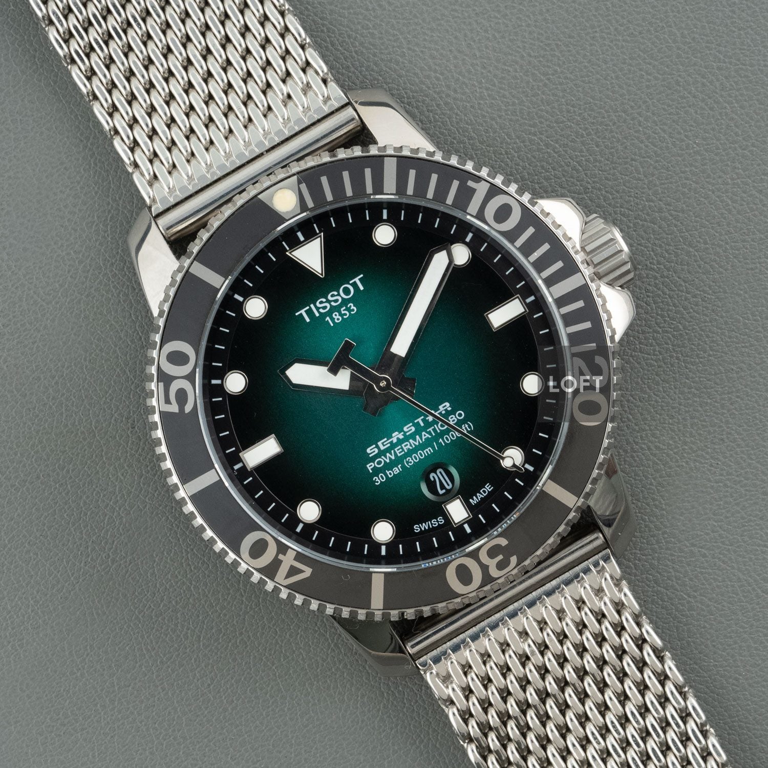 Tissot Seastar 1000 Powermatic 80 Green Dial 43 mm