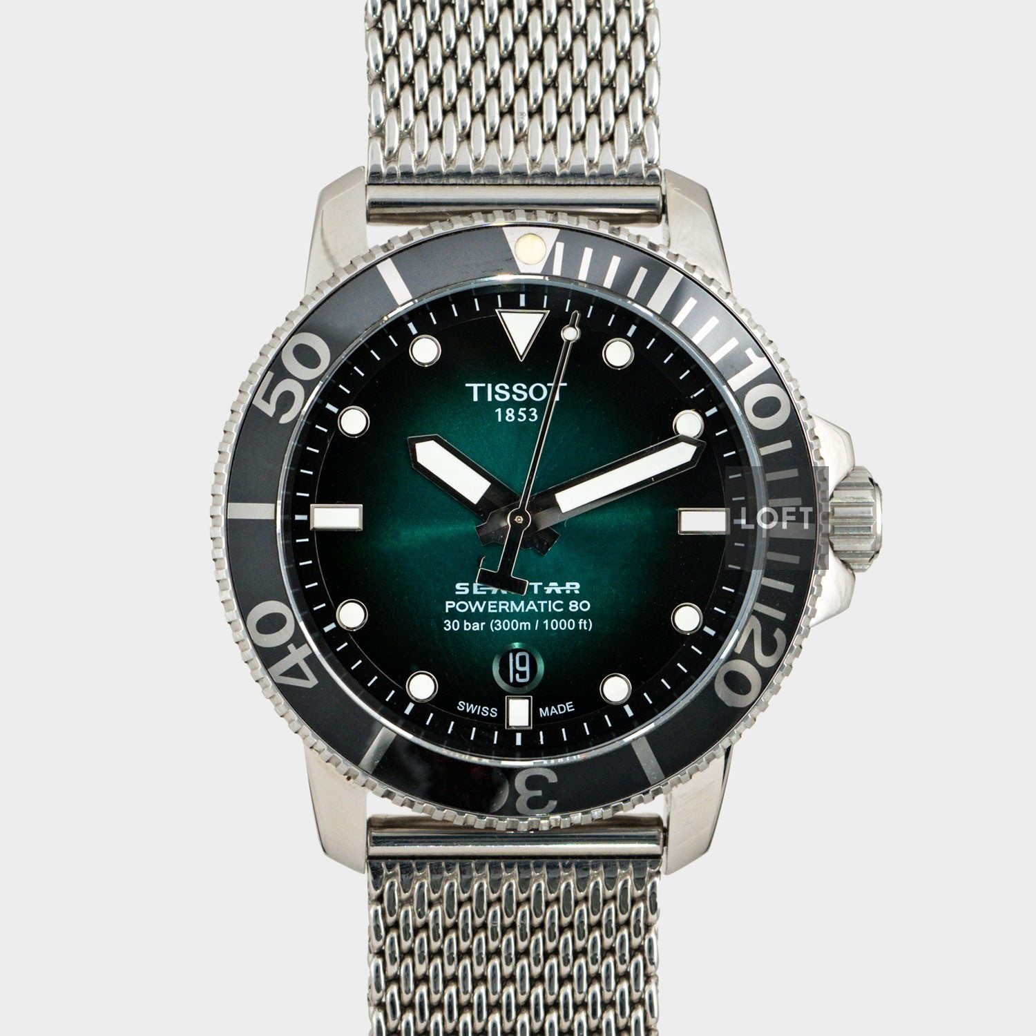 Tissot Seastar 1000 Powermatic 80 Green Dial 43 mm