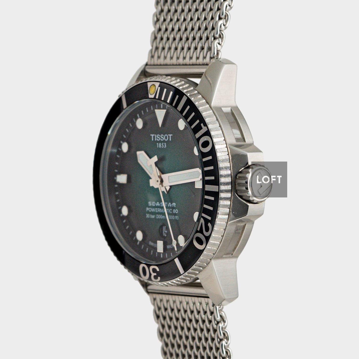 Tissot Seastar 1000 Powermatic 80 Green Dial 43 mm
