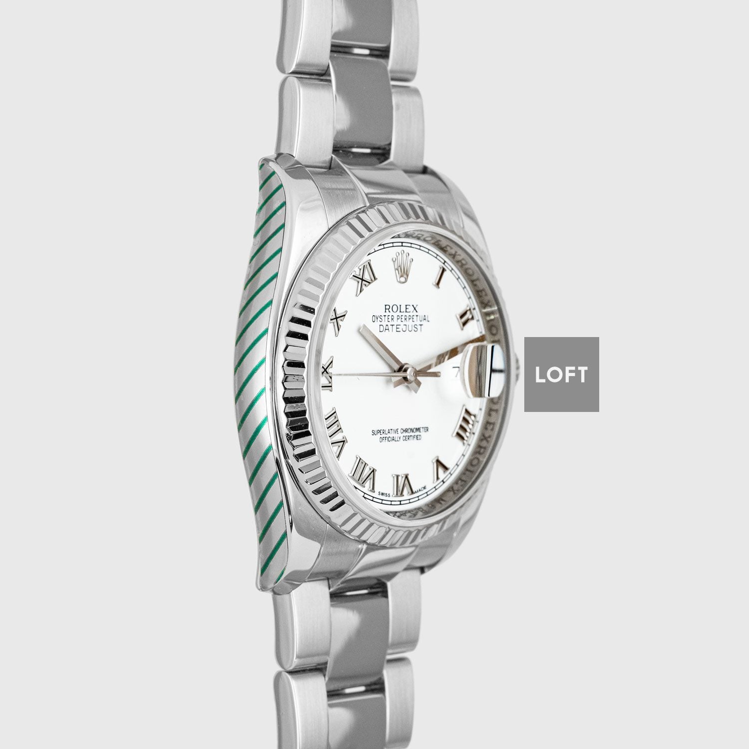 Rolex Datejust 126234 Oystersteel Roman 36 mm