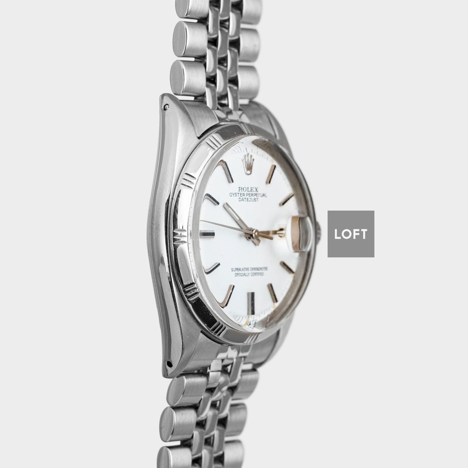 Rolex Datejust 1603 White Dial Bamboo Bezel 36 mm