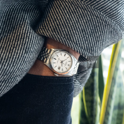 Rolex Datejust 1603 White Dial Bamboo Bezel 36 mm