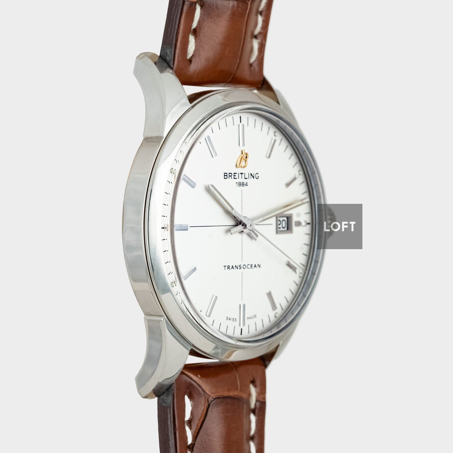 Breitling Transocean A10360 Date Stainless Steel 43 mm